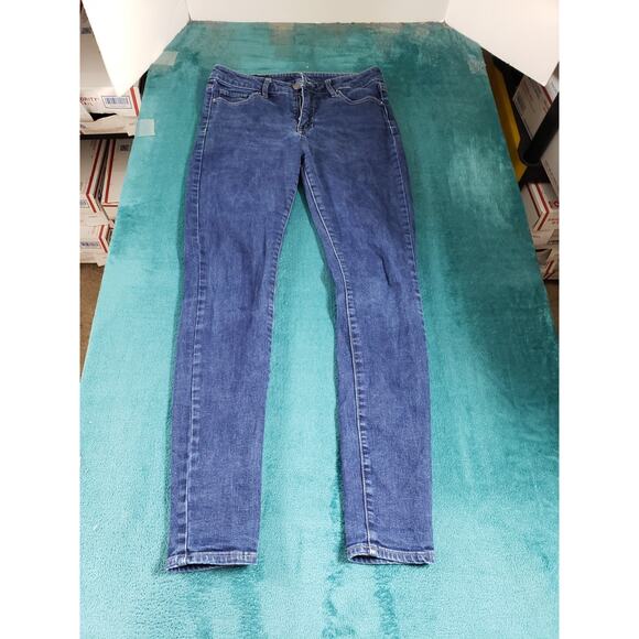Armani Exchange Jeans Size 28 Womens Blue Pants Stretch Denim Mid Rise Skinny - Picture 2 of 13